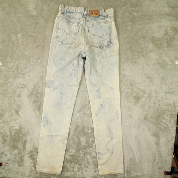 LEVI'S Orange Tab 705 Student Acid Wash Jeans size 30x34 actual 27x33 USA‎ Made - Picture 7 of 13